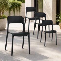 Enhance Your Outdoor Space with 4PC Stackable Chairs