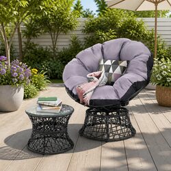 Enhance Your Space with a Stylish Papasan Chair Set