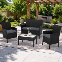 Elevate Your Outdoor Space with This 4-Seater Sofa Set