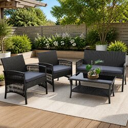 Elevate Your Space with This Outdoor Sofa Set 4PCS