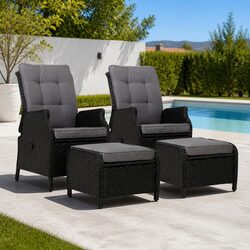 Transform Your Outdoor Space with 2PC Recliner Chair Set