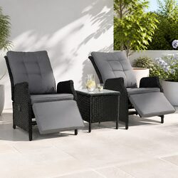 Upgrade Your Outdoor Space with a 3-Piece Recliner Set