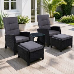 Enhance Your Outdoor Space with 5PC Recliner Lounge Set