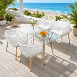 Elevate Your Outdoor Space with Two Wicker Armchairs