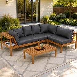 Enhance Your Outdoor Living with a 5-Seater Sofa Set