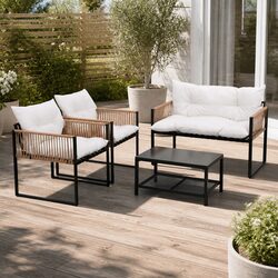 Enhance Your Outdoor Living with a 4-Piece Lounge Set