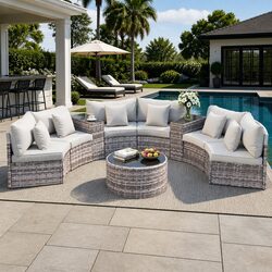 Elevate Your Outdoor Living with This 6-Seater Sofa Set