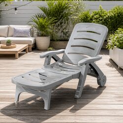 Elevate Your Outdoor Space with a Versatile Grey Lounger