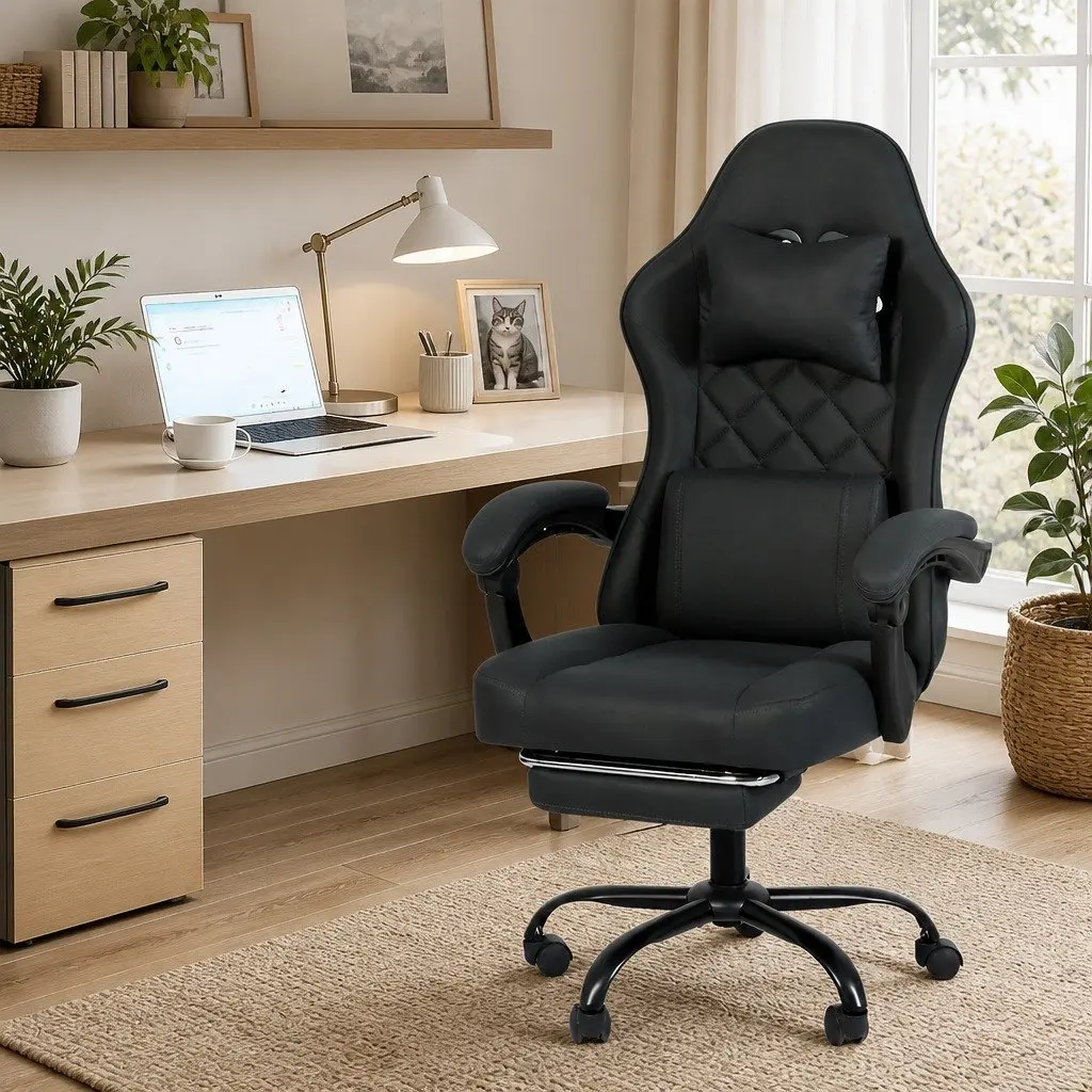 Office Chair High Back Ergonomic Reclining Swivel Computer Desk