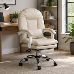 Transform Your Space with this Beige High Back Executive Chair