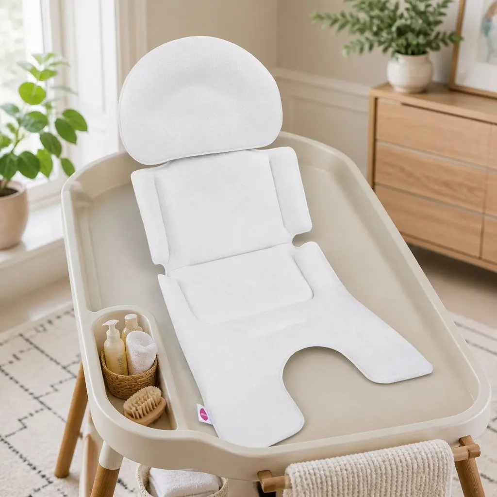 2-in-1 Seat Cushion for Highchair Car Stroller Memory Foam Comfort Support Pad