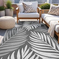Stylish Outdoor Area Rug Grey 152x244cm for Perfect Spaces