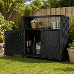 Elevate Your Garden with the Stylish Storage Cabinet