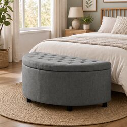 Stylish Ottoman Bench with Hidden Storage for Your Home