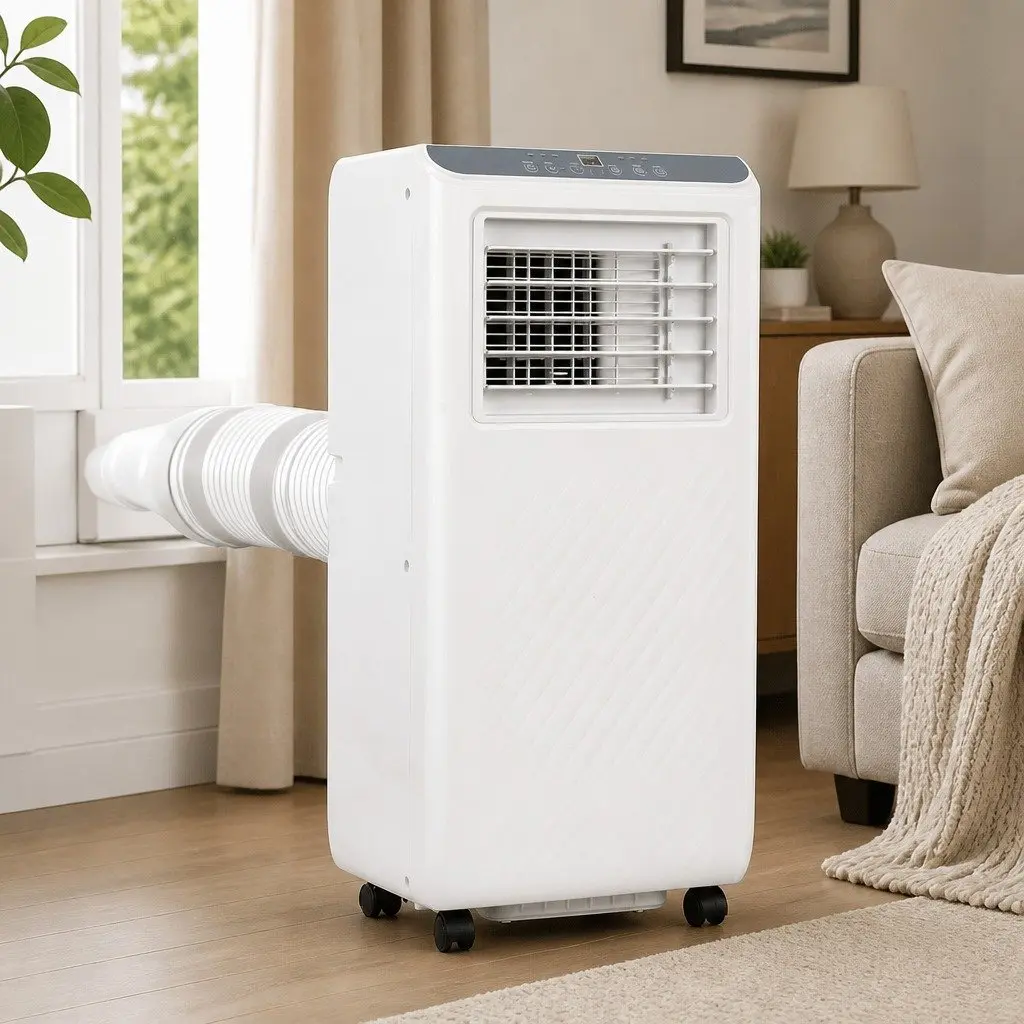 Portable Air Conditioner 7000BTU Cooling Dehumidifier Fan 3-in-1 Unit White