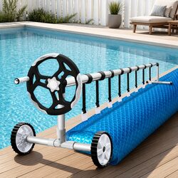 Enhance Your Pool Experience with This Solar Cover and Roller