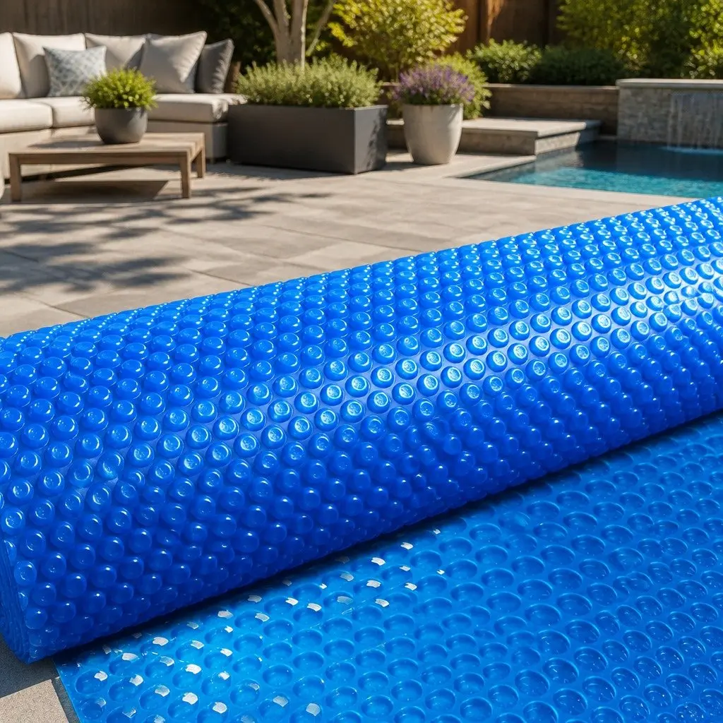 Solar Pool Cover 11x4.8m 500 Micron Blue Swimming Blanket Heat Retention