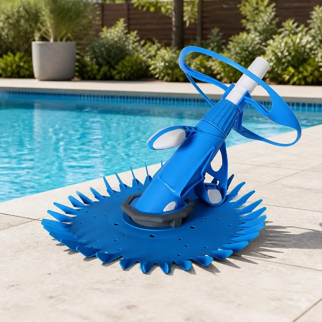 Automatic Pool Cleaner 0.8m to 3m Suction Device with Detachable Hose and Anti-slip Diaphragm