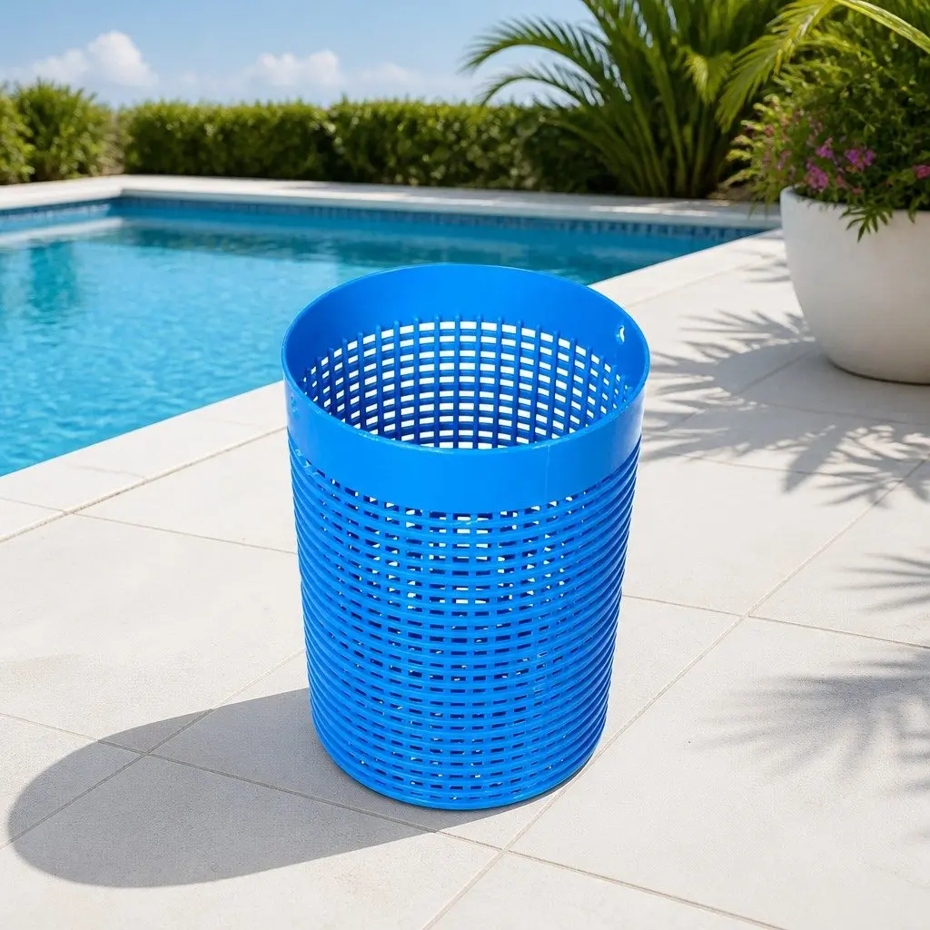 Pool Leaf Canister Medium Clear Container Debris Catcher Filter System