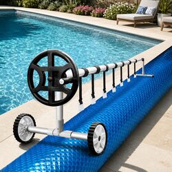 6.5x3m Solar Blanket & Roller for a Warm Pool Oasis