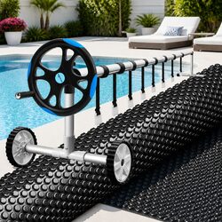 Enhance Your Pool Experience: 7x4m Solar Cover & Roller