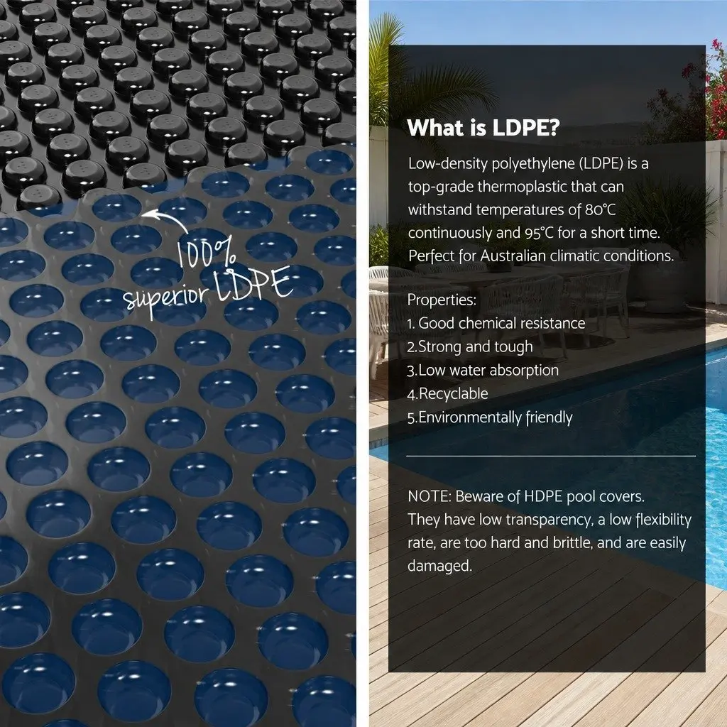 Pool Cover 7x4m Solar Blanket 600 Micron with Aluminium Roller Adjustable 5.55m