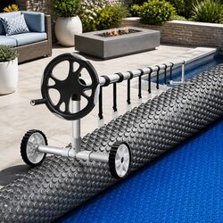 Solar Heat Blanket 8x4.2m with Roller for Your Pool