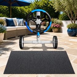 Solar Pool Cover 8.5x4.2m 600 Micron with Aluminium Roller Blanket Reel
