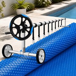 Solar Pool Cover and Roller System for Your Year-Round Comfort