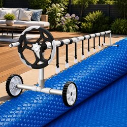 Enhance Your Pool Area with Solar Cover and Roller 5.55m