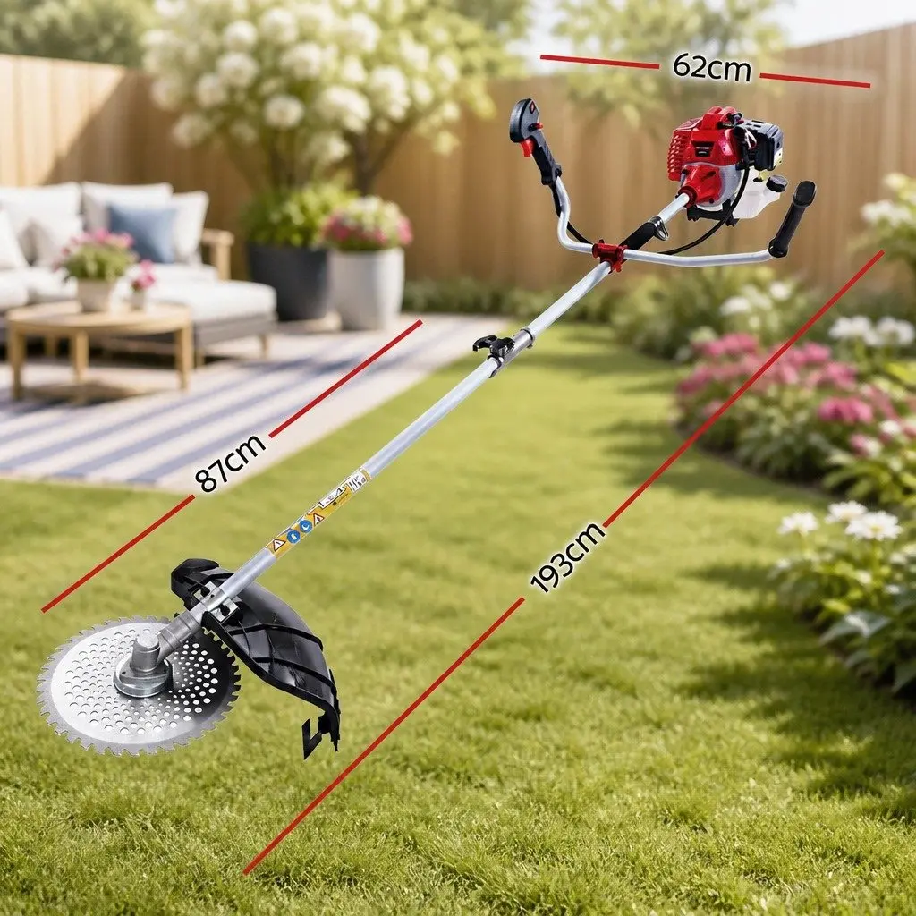 Pole Chainsaw 52cc 5 In 1 Multi-Tool with Circular Saw Brush Cutter Whipper Snipper