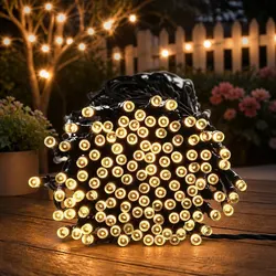52M 500LED Solar Powered String Lights Outdoor Garden Waterproof Decoration
