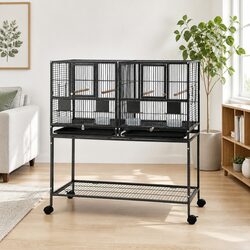 Stylish Bird Cage 106cm with Divider for Your Feathered Friends