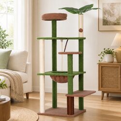 Stylish Multi-Level Cat Tower Enhancing Your Home