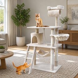 Elevate Your Cat's Space with This 141cm Cat Tree