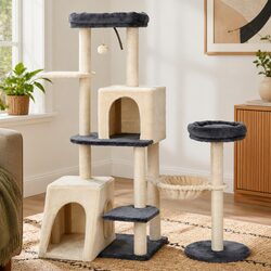 Multi-Level Cat Tree Tower for a Stylish Cat Haven