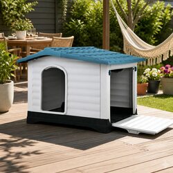 Blue XL Dog House for Comfort and Protection