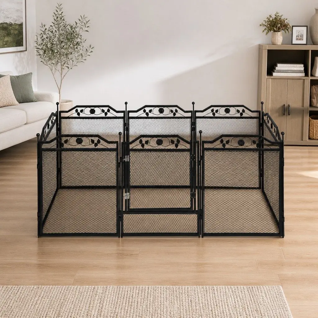 Dog Playpen Heavy-Duty Steel Enclosure Multi-Configuration Indoor Outdoor