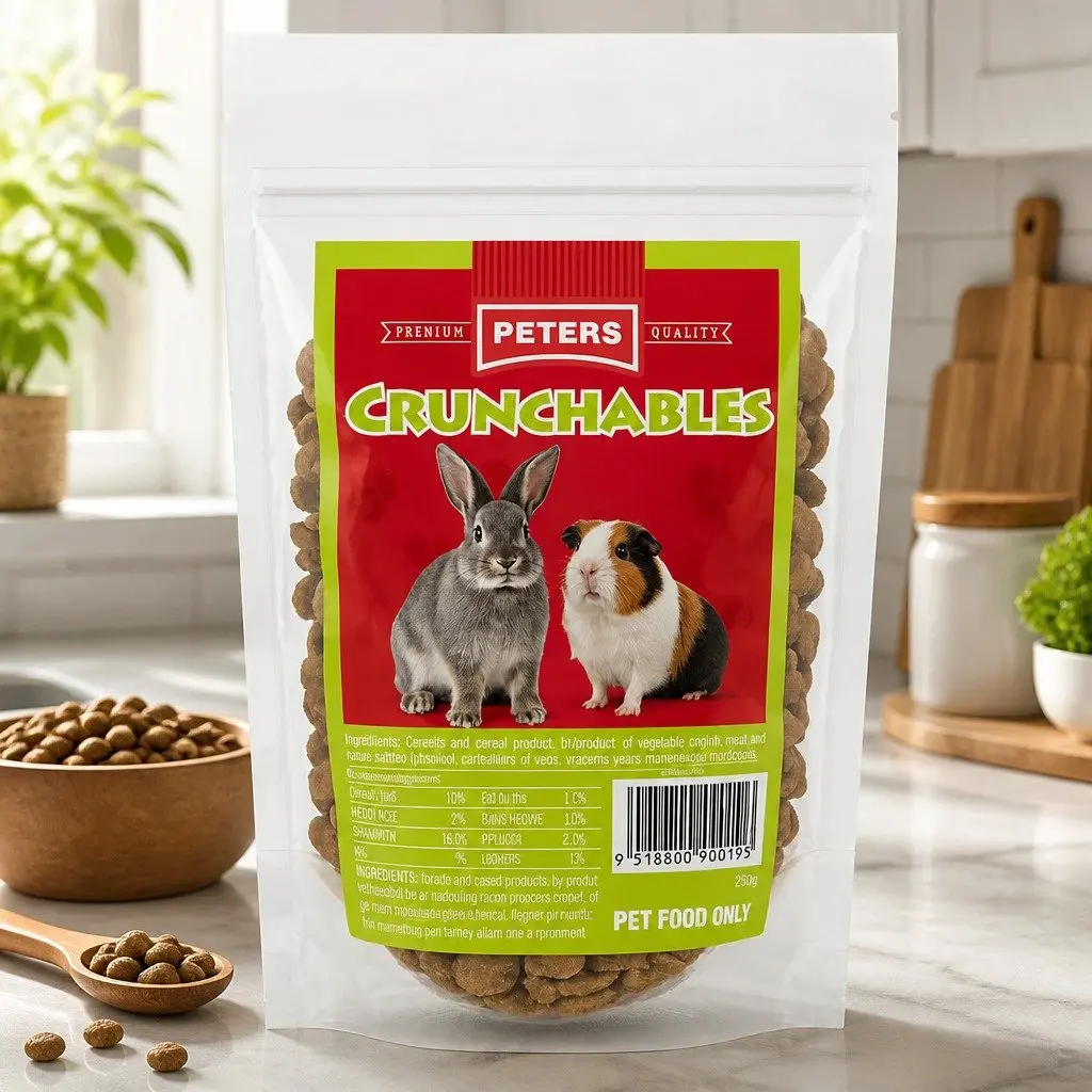 Small Animal Treat Mix 250g Crunchy Texture for Rabbits and Guinea Pigs