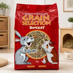 Rabbit & Guinea Pig 4kg Food Mix for Happy Pets