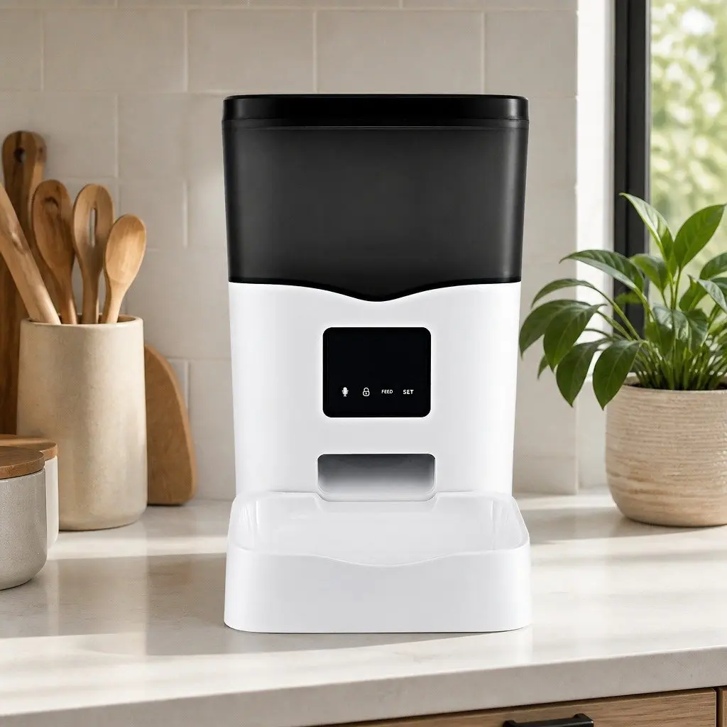 Automatic Pet Feeder 3L WiFi Smart Dog Cat Food Dispenser with Flexible Scheduling and Dual Power Options