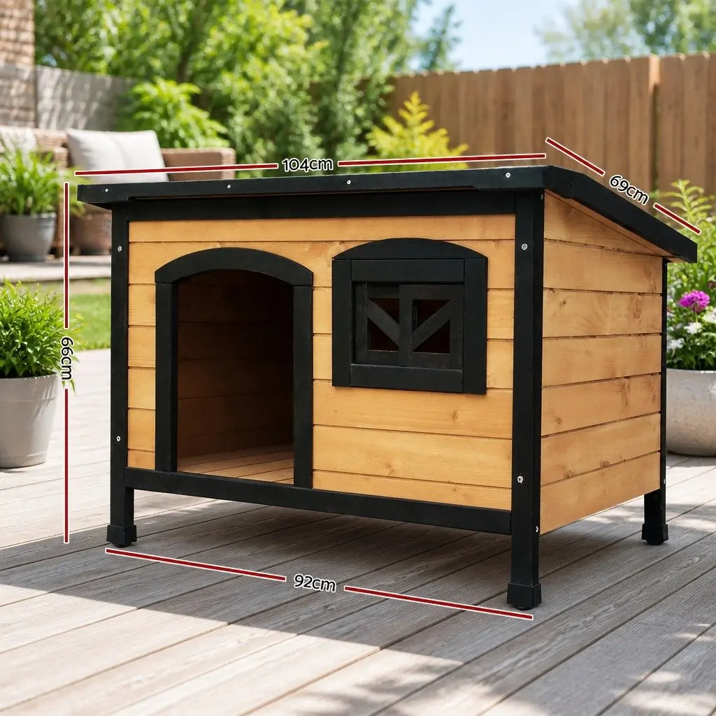 Dog Kennel Extra Large Wooden Weatherproof Outdoor Indoor Pet House