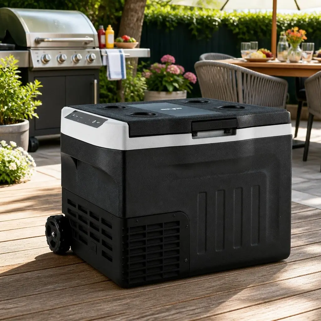 Portable Fridge Freezer 30L Camping Cooler 12V 24V 240V Power Compressor