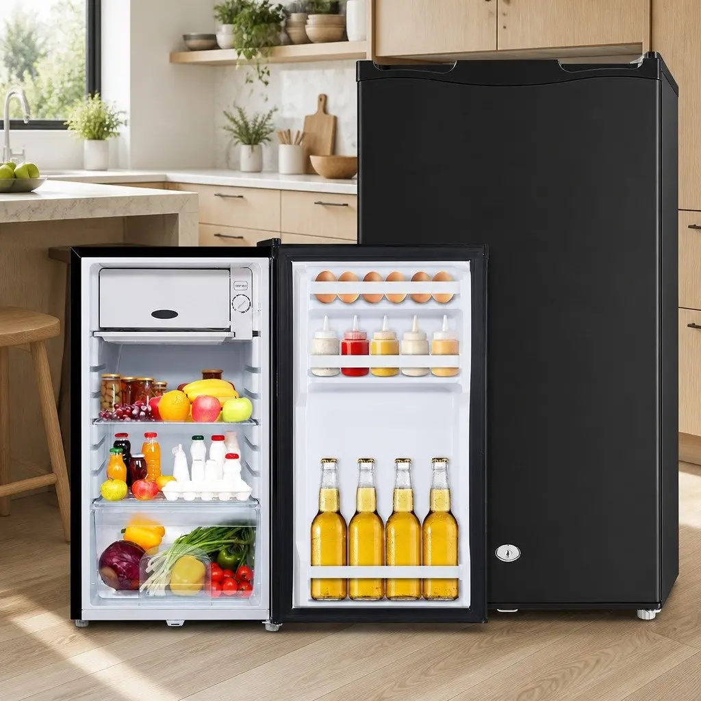 Portable Fridge Freezer 95L Upright Cooler 12V 24V 240V Multiple Power Options