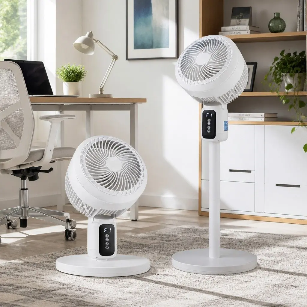 Pedestal Fan 80cm Height Adjustable Remote Control 3 Speed 12H Timer