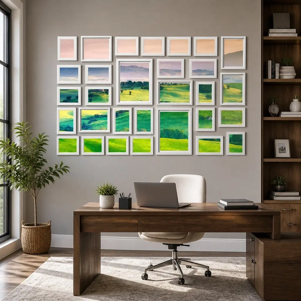 Photo Frame Set 30 Piece Multiple Sizes White Wall Display Portrait Landscape
