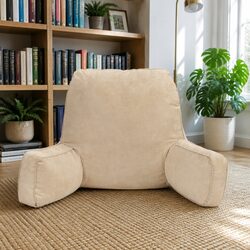Oatmeal Lumbar Support Cushion for Relaxing and Gaming