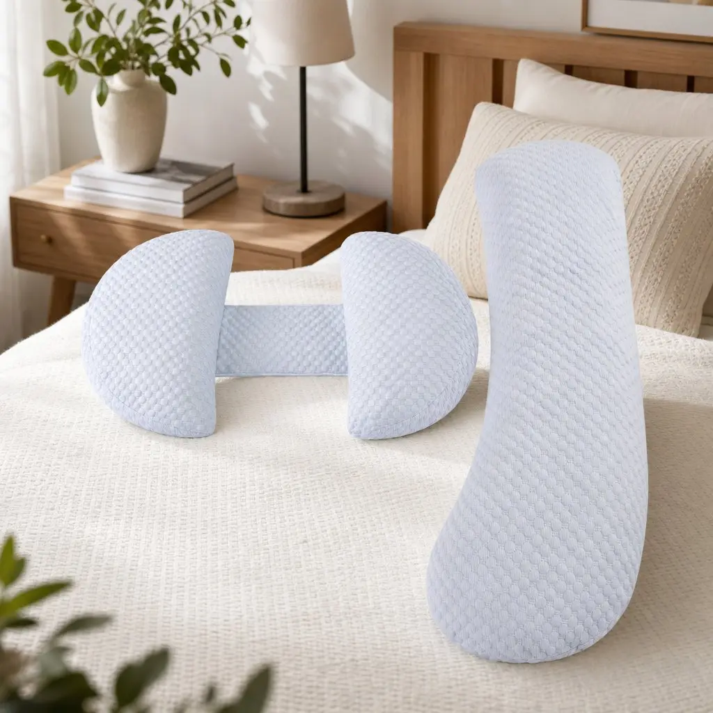 Cooling Body Pillow 37x87 cm Adjustable Maternity Support for Back Belly Hips Pregnancy