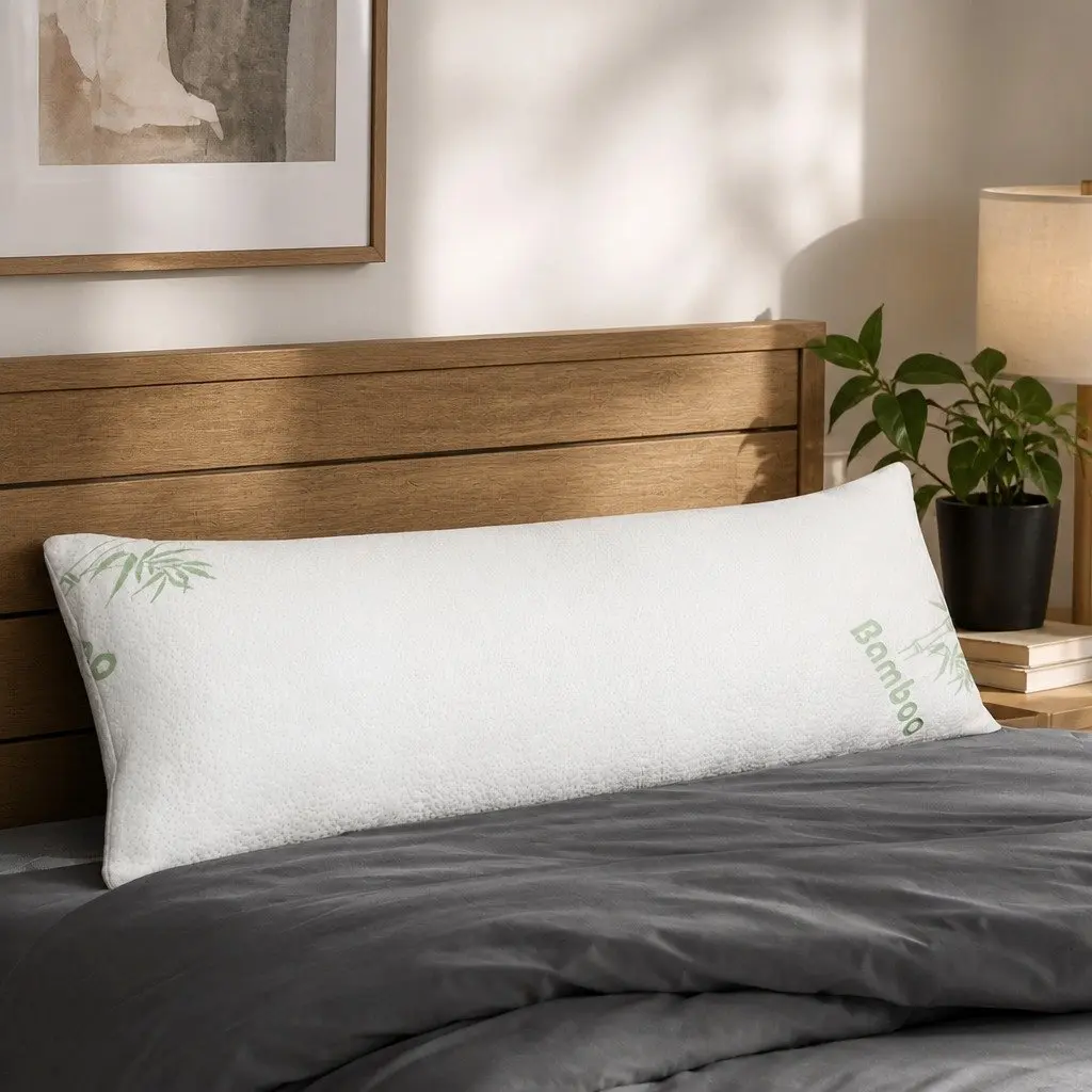 Body Pillow Full Length Memory Foam Support for Side Sleeping and Pregnancy