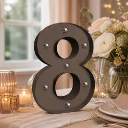 Enhance Your Space with Customizable LED Number Lights